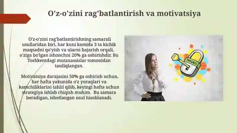 Muvaffaqiyat uchun shaxsiy javobgarlikni shakllantirish 4