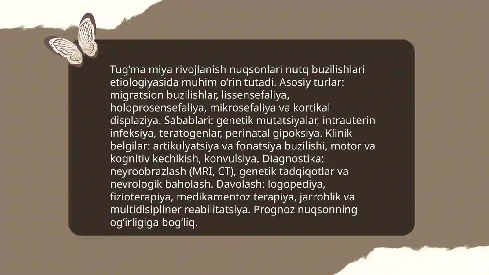 Nutq buzilishlari etiologiyasi 4