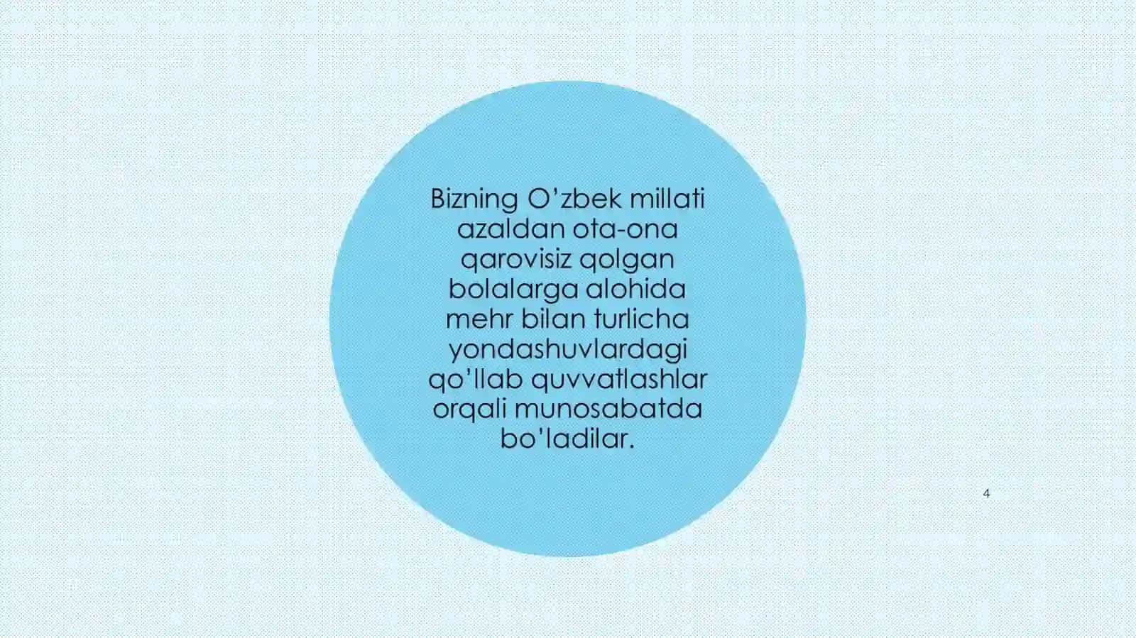 O'zbekistonda mexribonlik uylarida olib boriladigan ijtimoiy-pedagogika faoliyati 4