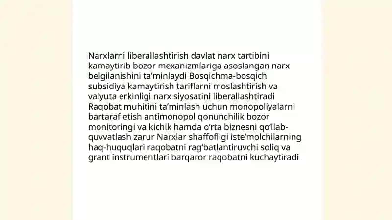 Bozor iqtisodiga utishning asosiy tamoyillari 4