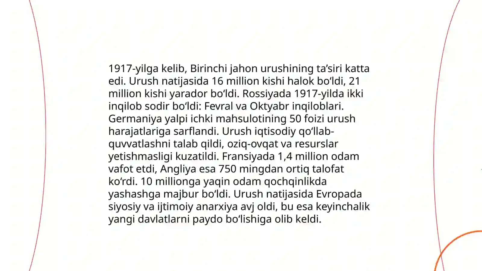 1917-yil fevral inqilobi va Oktyabr toʻntarishi sabablar va oqibatlari 4