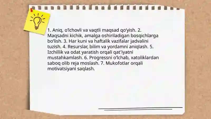 Mehnat, qunt va qat'iyat: muvaffaqiyat asoslari 4