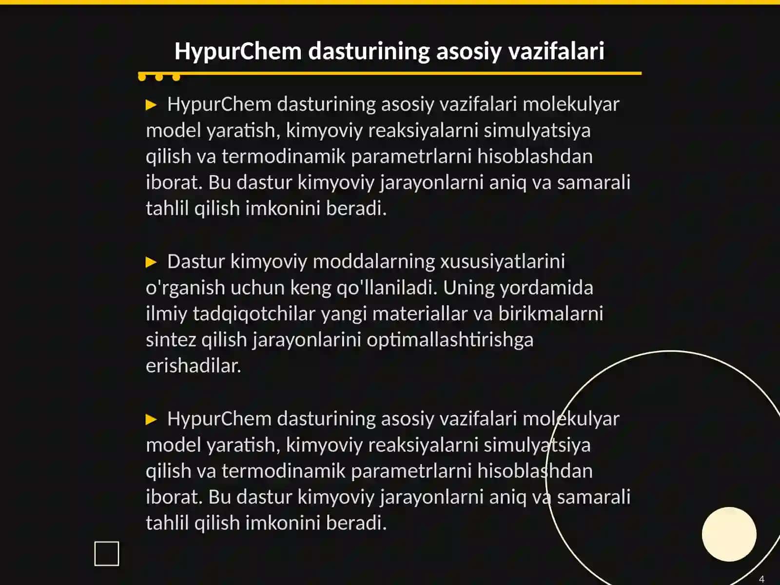 HypurChem dasturi 4