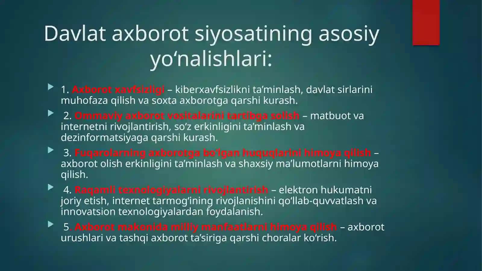 Davlatning axborot siyosati 4