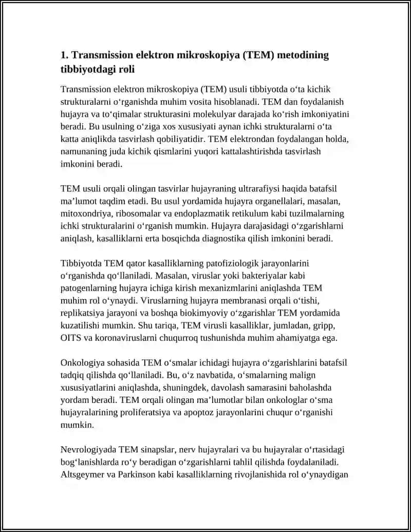 ELEKTRON MIKROSKOPIYALARNING USULLARINI TIBBIYOTDA AHAMIYATI 4