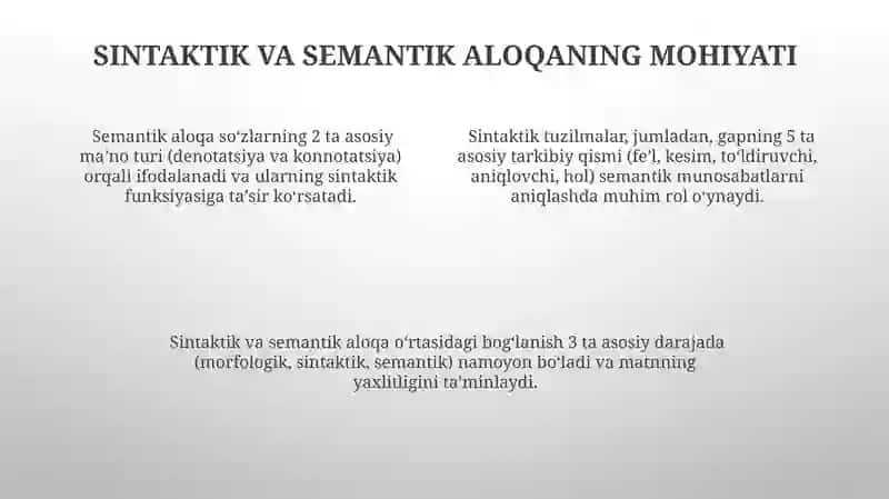 Valetlik va sintaktik aloqa 4