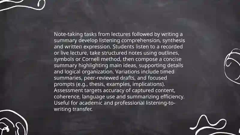 Combining Listening and Writing Tasks 4