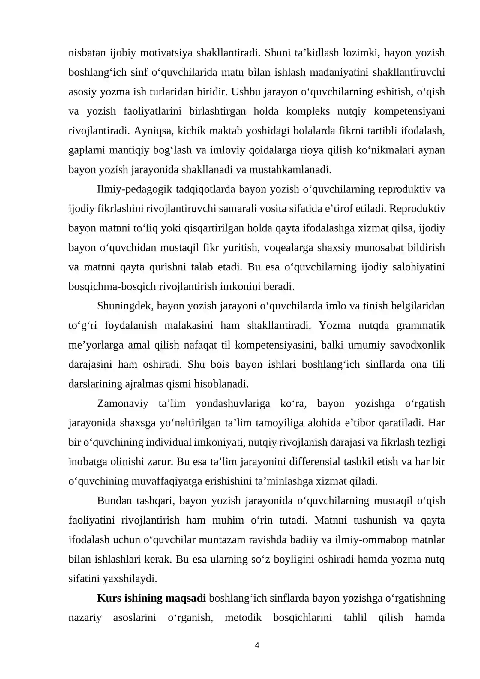 Boshlang‘ich sinflarda bayon yozishga o‘rgatishning nazariy asoslari 4