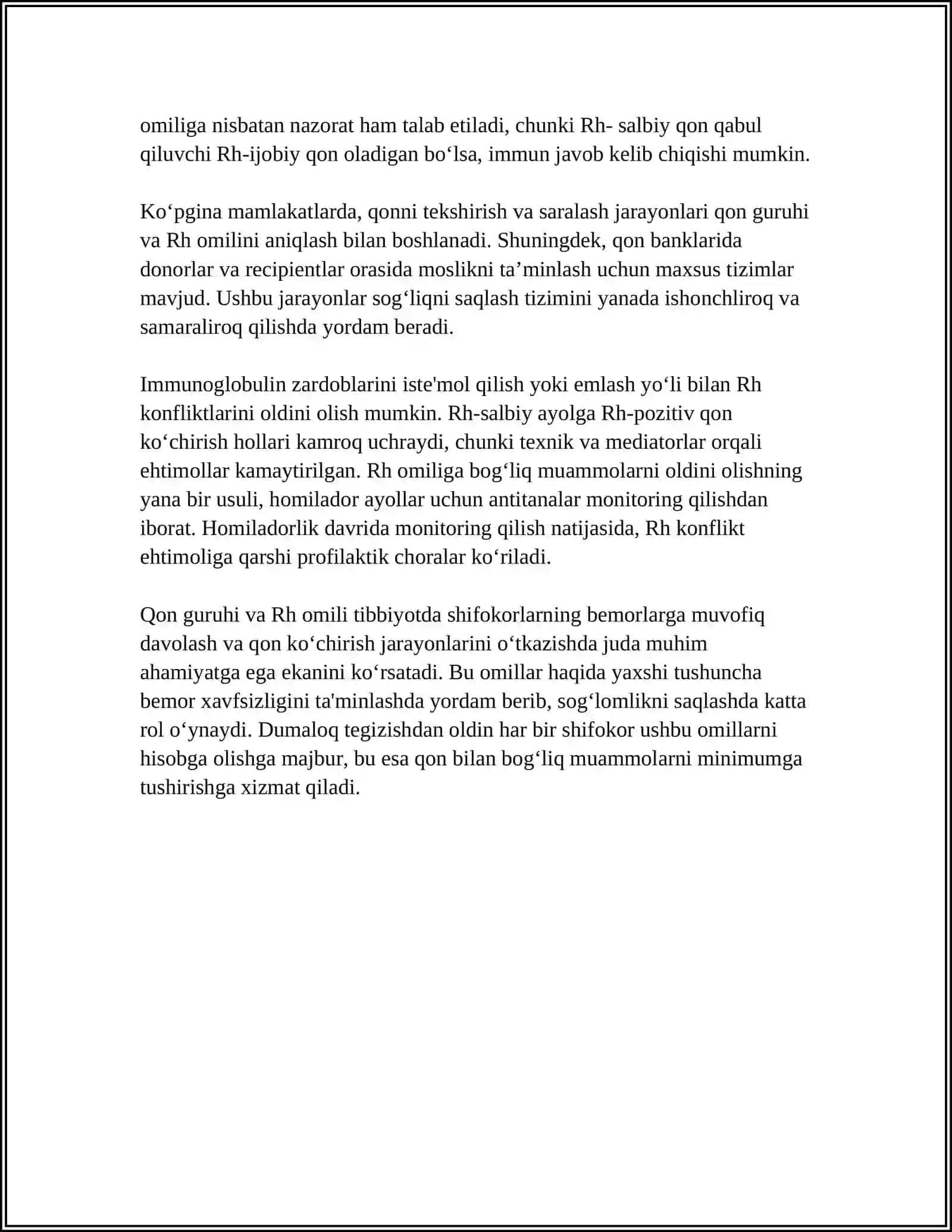 QON GURUHLARI REZUS -FAKTOR HAQIDA TUSHUNCHA 4