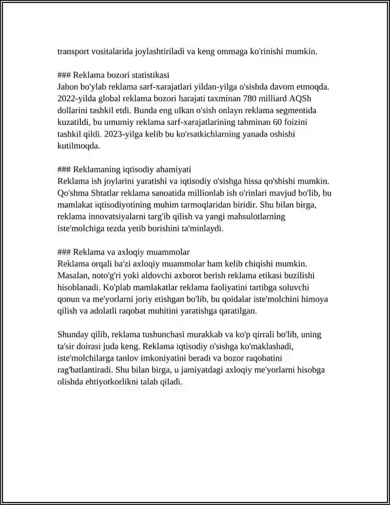 Reklama tushunchasi 4