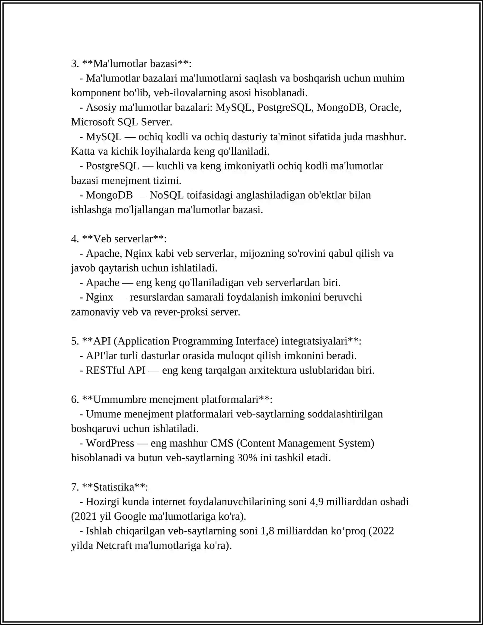 INTERNET TIZIMIDA SOHAGA OID DASTUR VA ILOVALAR BILAN ISHLASH YO'LLARI 4