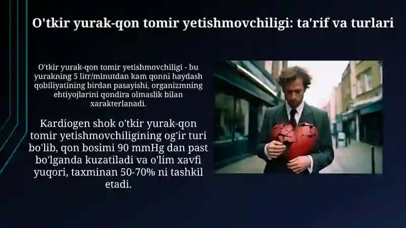 O'tkir yurak-qon tomir yetishmovchiligi: sabablari va mexanizmlari 4