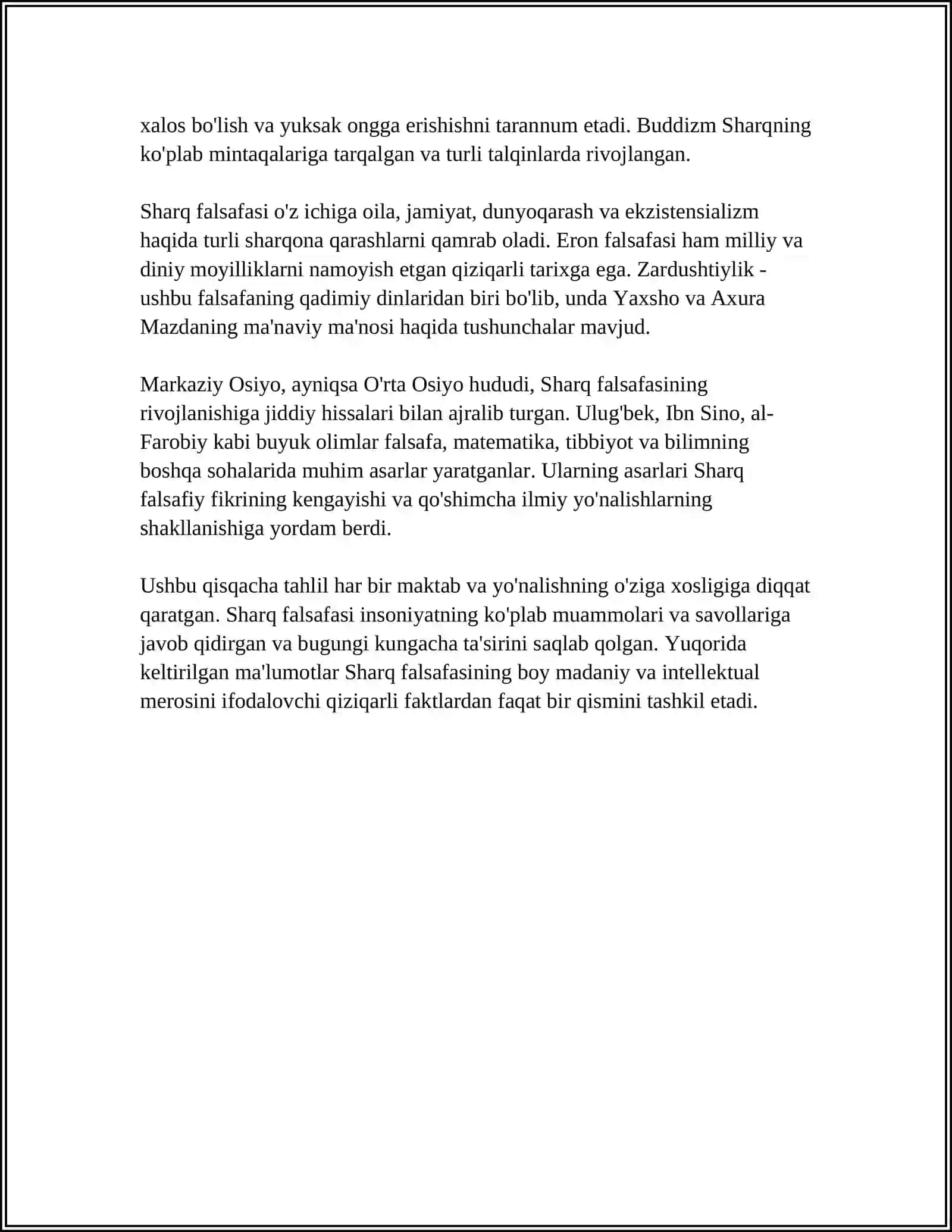 FALSAFANING MOHIYATIGA OID SHARQ VA GʻARB MUTAFAKKIRLARI TARIFLARI VA TASNIFLASH 4