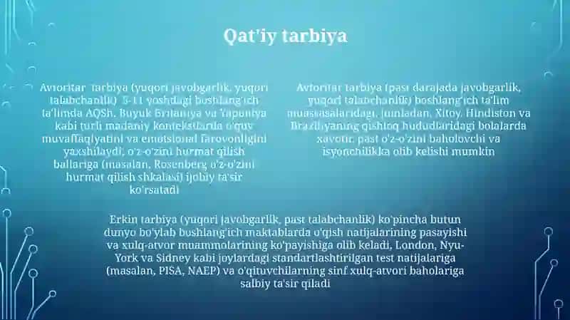 Boshlangʻich taʼlimda tarbiya turlari 4