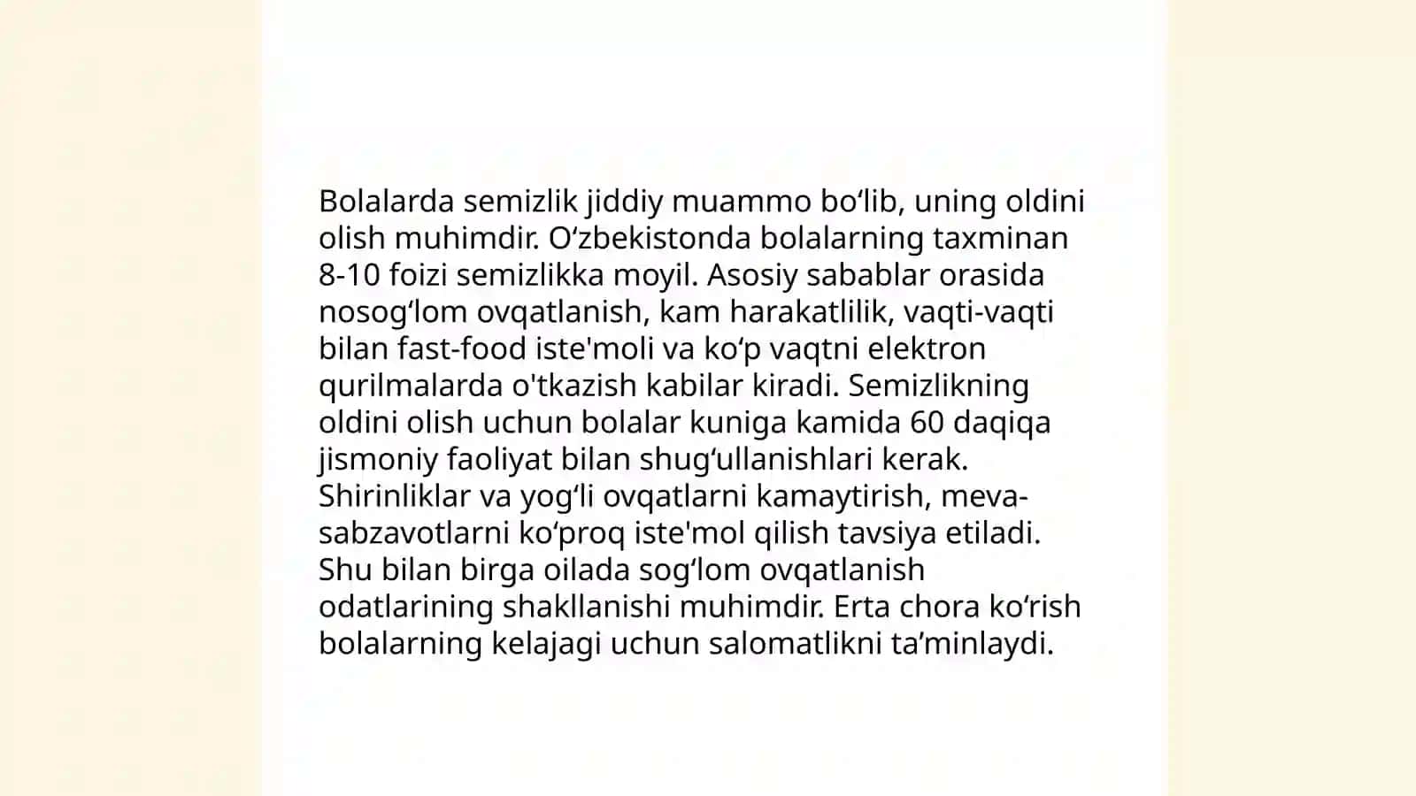 Bolalar salomatligining zamonaviy muammolari 4