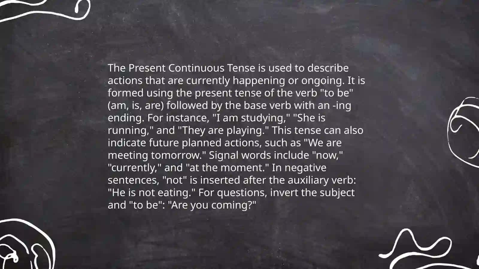 Tense and aspect in text 4