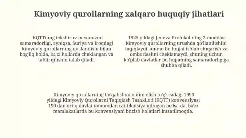 Kimyoviy qurol, uni qollash usullari va ZM tavsifi 4