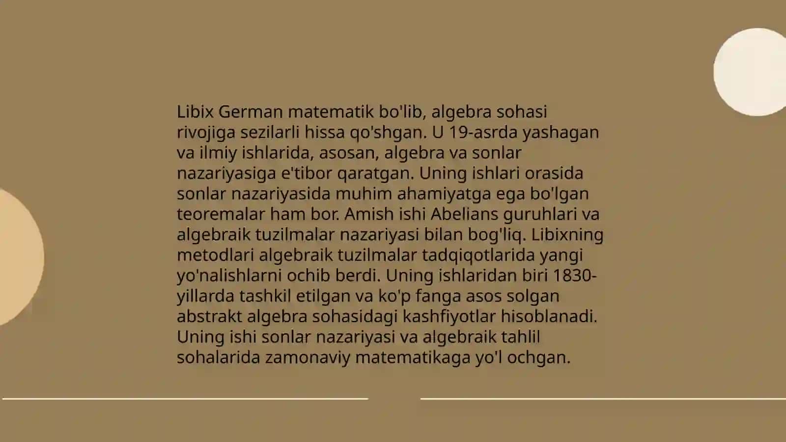 Yustus fon Libix va matematik tafakkur 4