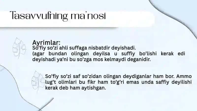 TASAVVUF TA’LIMOTINING SHARQ MADANIYATIGA TA’SIRI 4