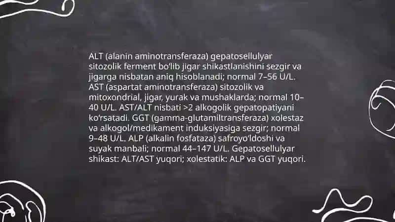 Organospetsifik fermentlar, ularni roli. Enzimopatologiya.Enzimodiagnostika 4