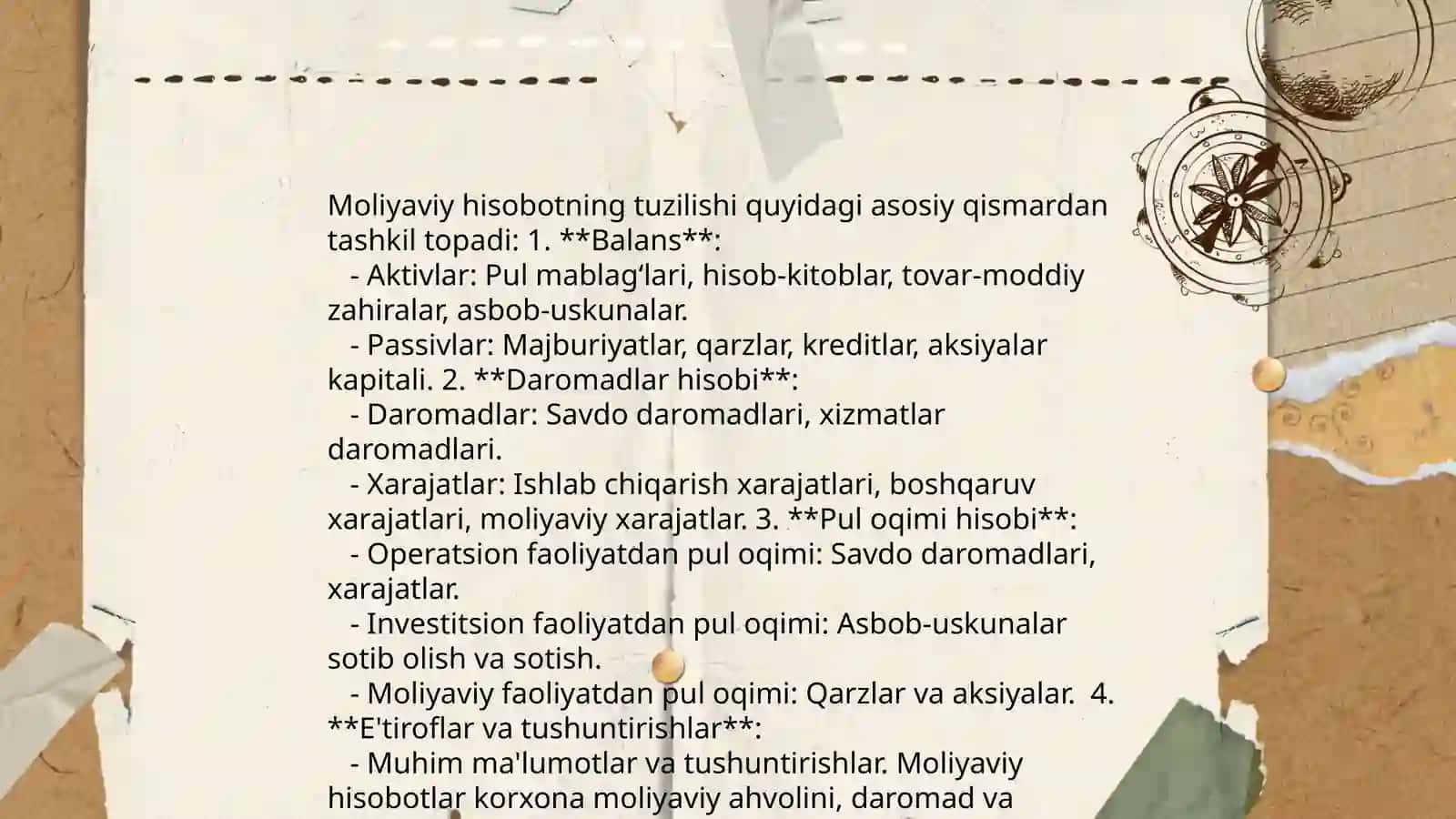 Buxgalterya xisobi milliy standartlari 4
