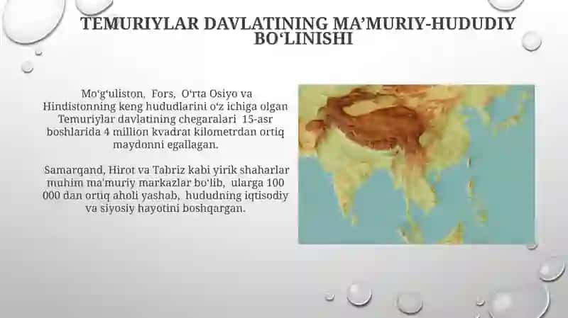 Temuriylar davrining tarixiy geografiyasi 4