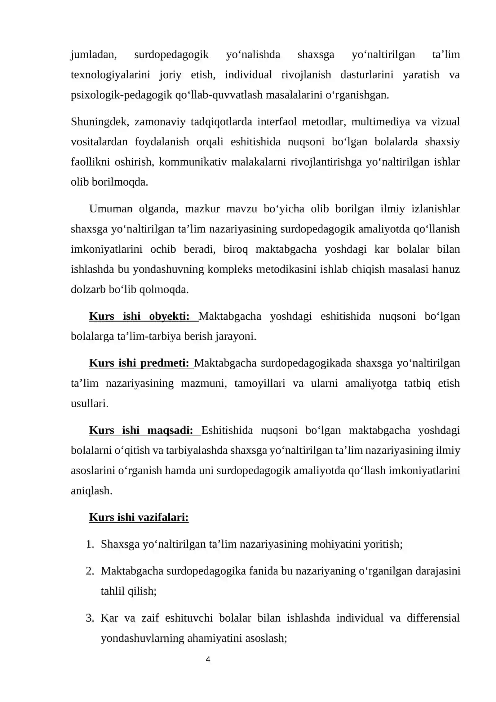 MAKTABGACHA SURDOPEDAGOGIKADA SHAXSGA YO‘NALTIRILGAN TA’LIM 4