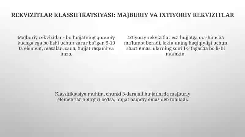 Hujjatlarning zaruriy qismlari va ularni rasmiylashtirish ( rekvizitlar) 4