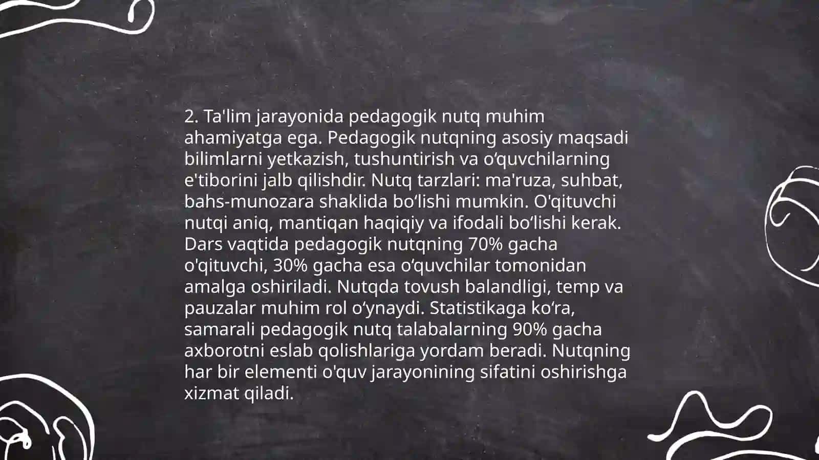 O'qituvchining pedagogik faoliyatida nutq texnikasi 4