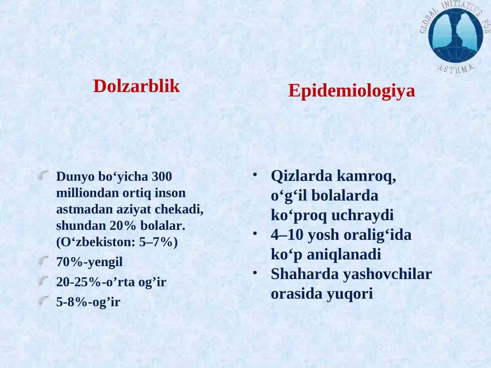 BOLALARDA BRONXIAL ASTMANING KECHISH XUSUSIYATLARI 4