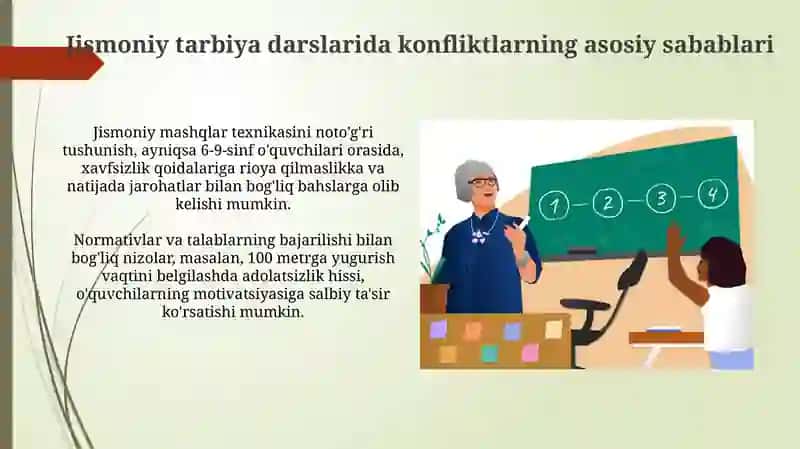 Jismoniy tarbiya o'qituvchisining faoliyatidagi konfliktlar: sabablari va turlari 4