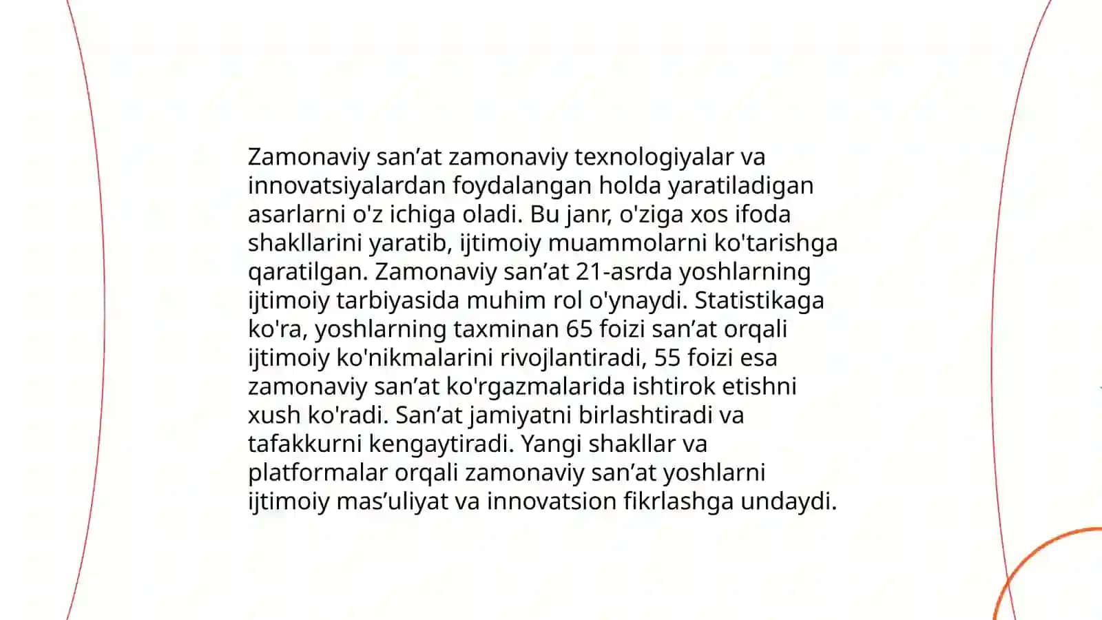 Jamiyat tarbiyada adabiyot va sanʼatning oʻrni 4