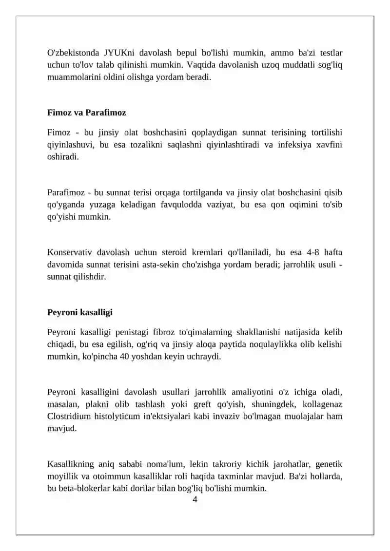 Erkaklarda olat va uretra kasalliklari 4