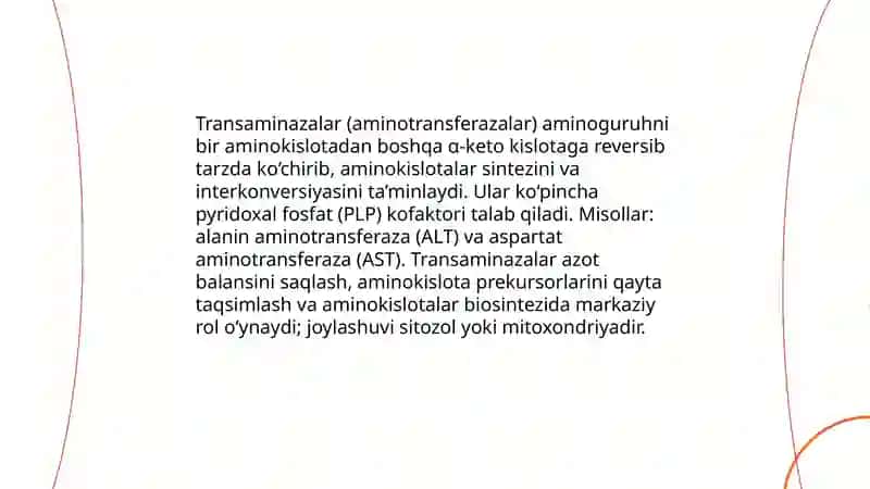 Fermentlar yordamida aminakislotalar sintezi 203-A 4