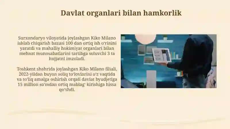 Kiko Milano ichki va tashqi boshqaruv tizimi 4
