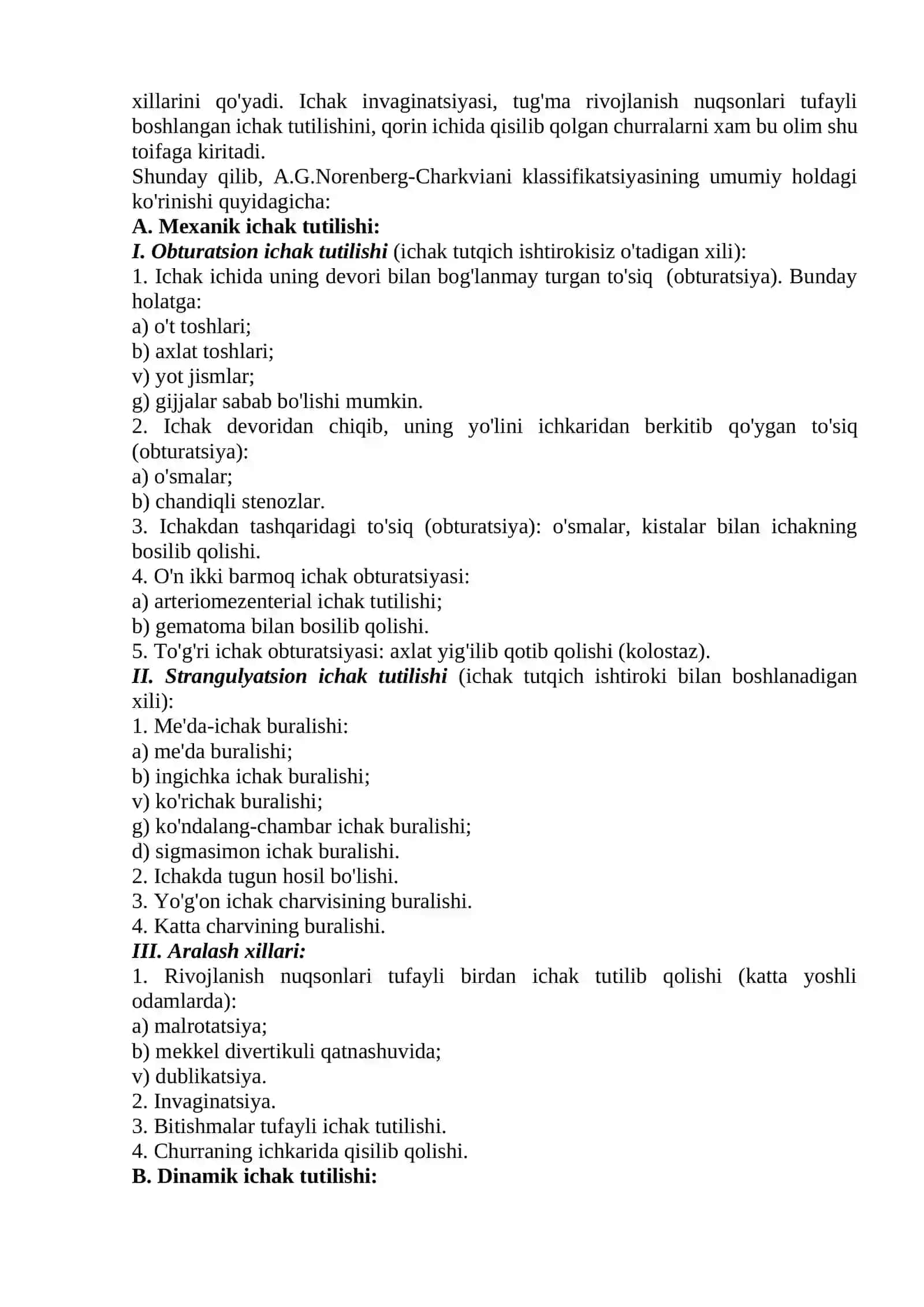 O`TKIR ICHAK TUTILISHI (ileus) 4