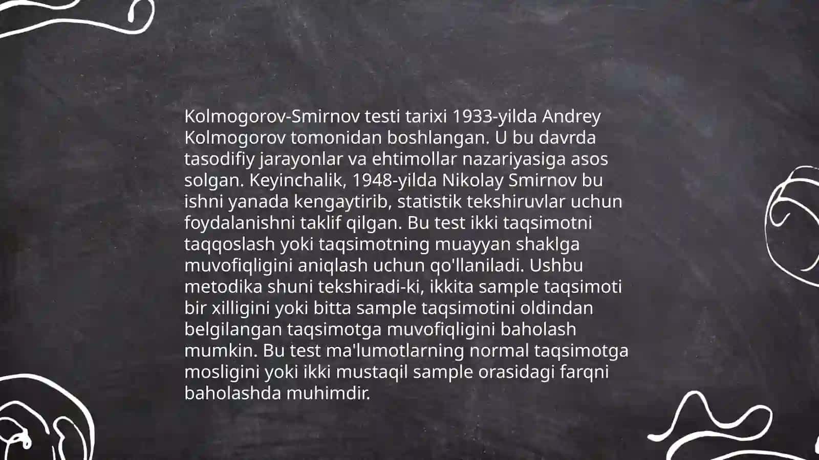 Kolmogorov-Smirnov kriteriysi va uni qo'llash 4