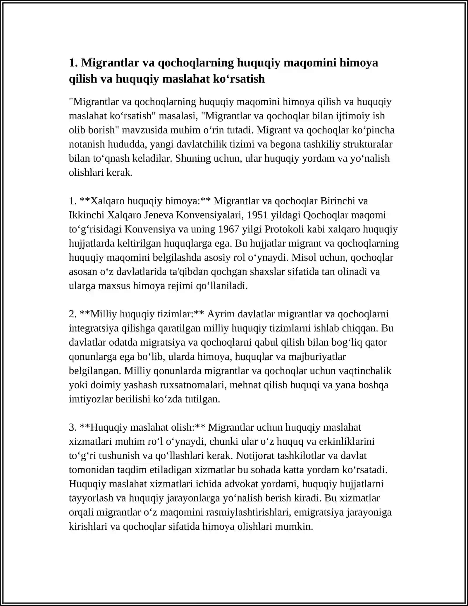 MIGRANTLAR VA QOCHOQLAR BILAN IJTIMOIY ISH OLIB BORISH 4