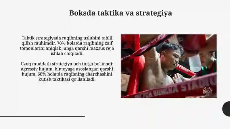 O'quv mashg'ulotlar va boks musobaqa janglarini o'tkazish uslubiyati 4