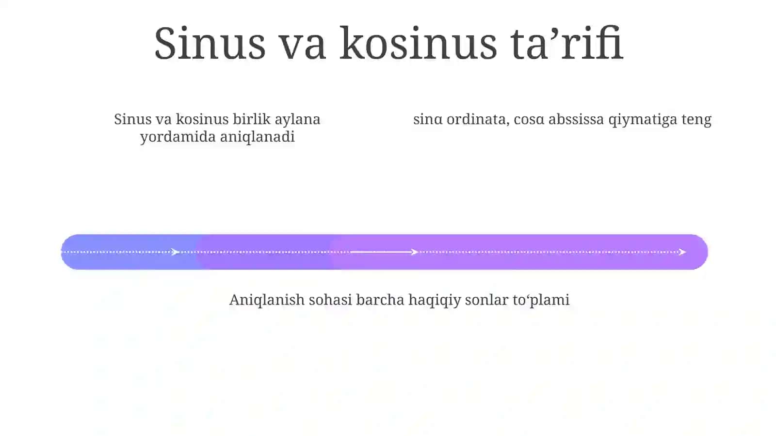 Trigonometrik funksiyalar va xossalari 4