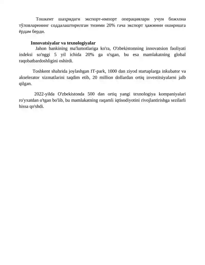Biznes va tadbirkorlik muhiti 4