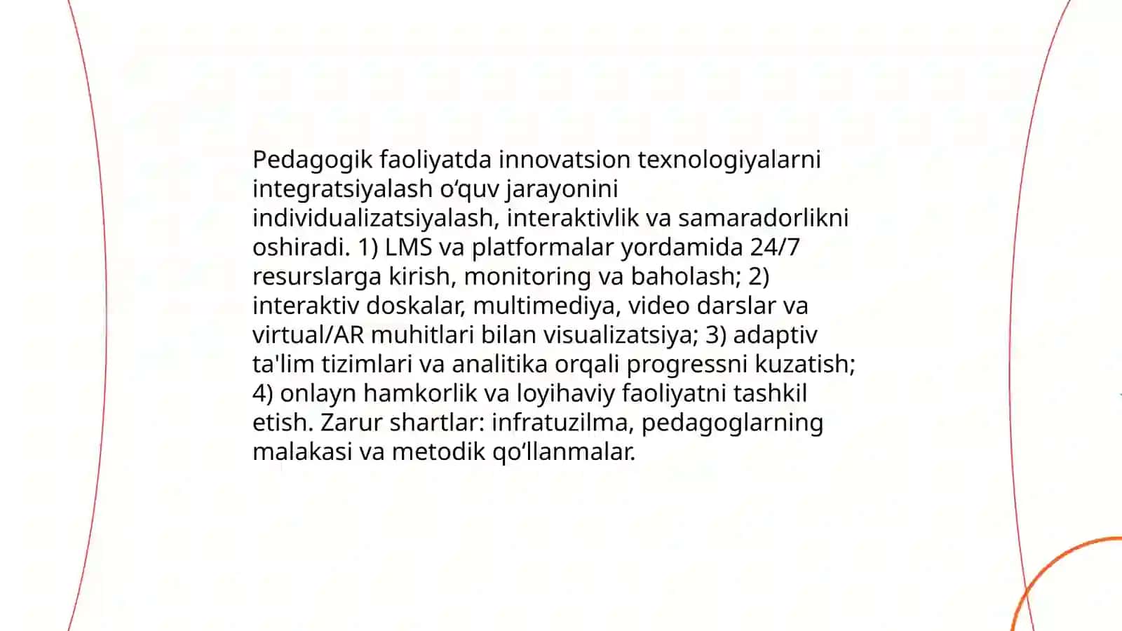 Hozirgi zamon o‘qituvchisining pedagogik faoliyati 4