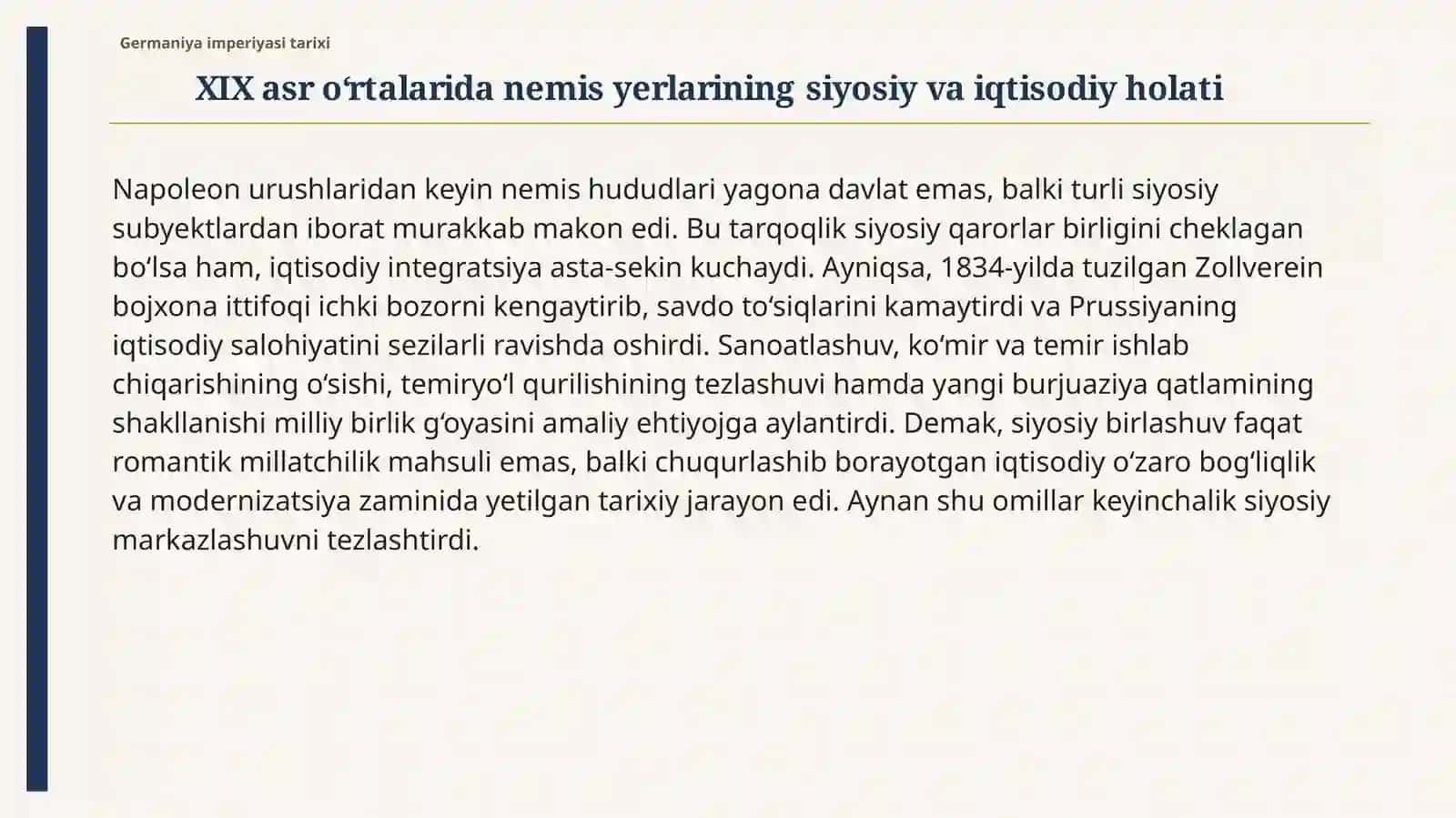 Germaniyaimperiyasining vujudga kelishi va Otto fon Bismarkning roli 4