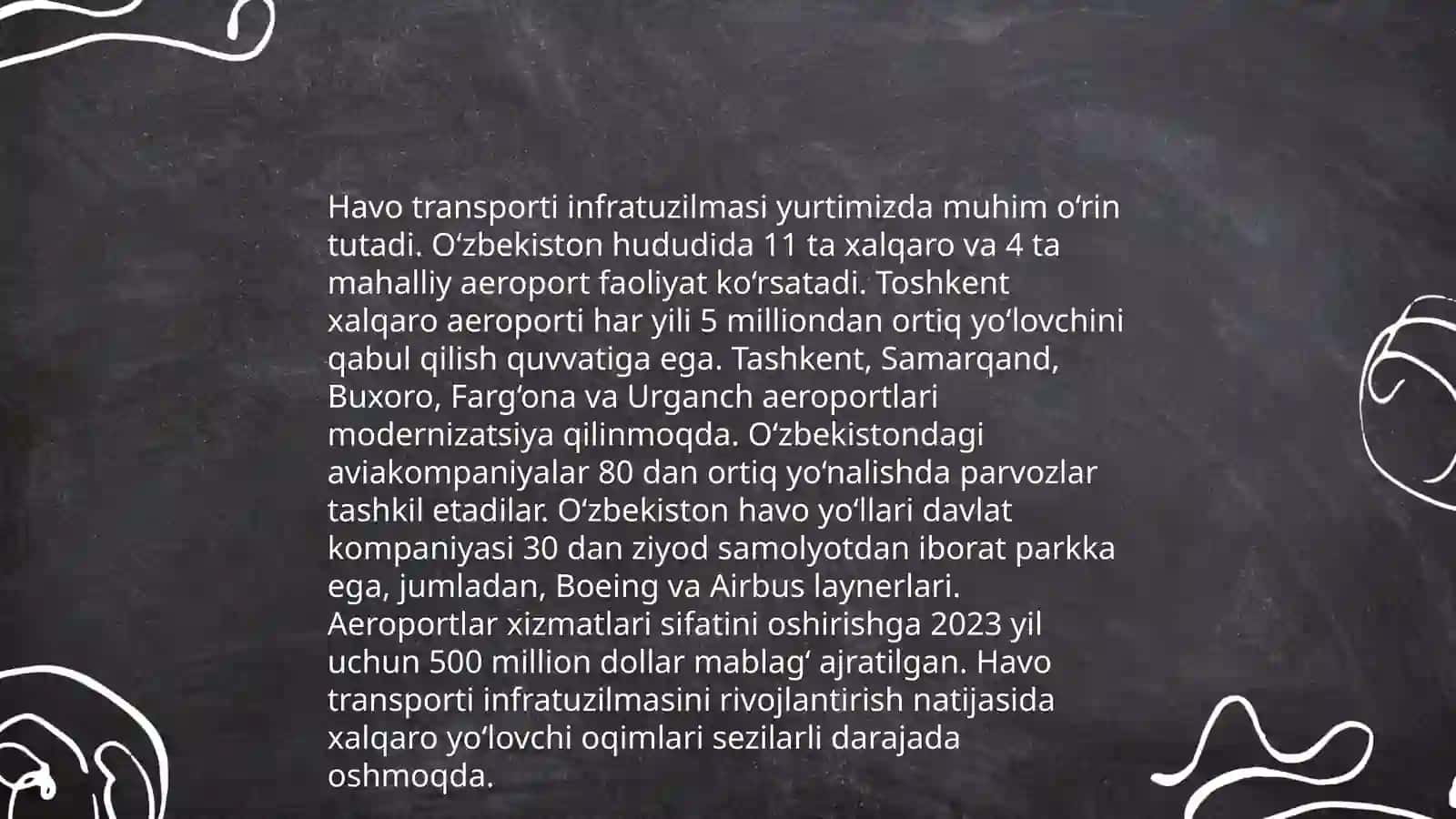 Havo Transportining Texnik-iqtisodiy tavsifi va rivojlanish muommolari 4