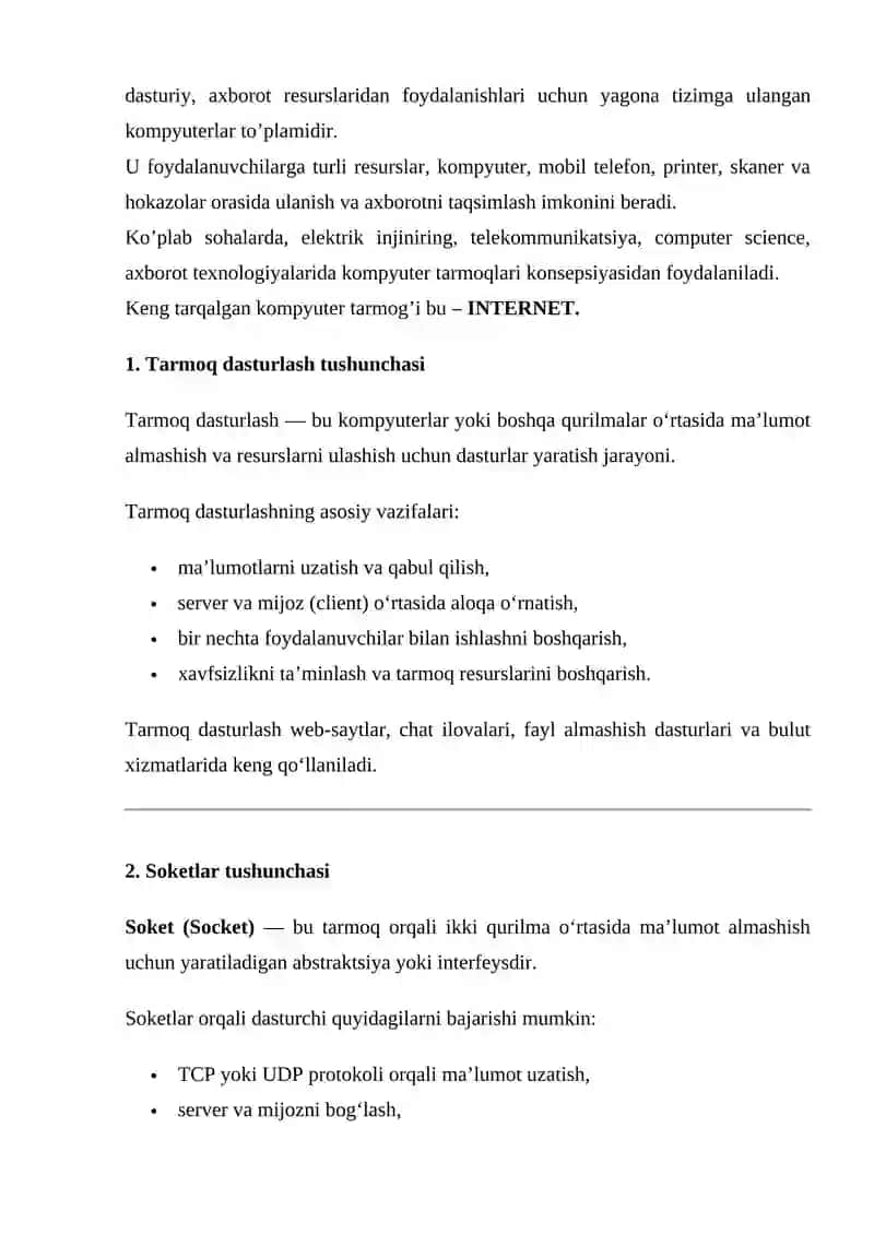 Soket tushunchasi 4