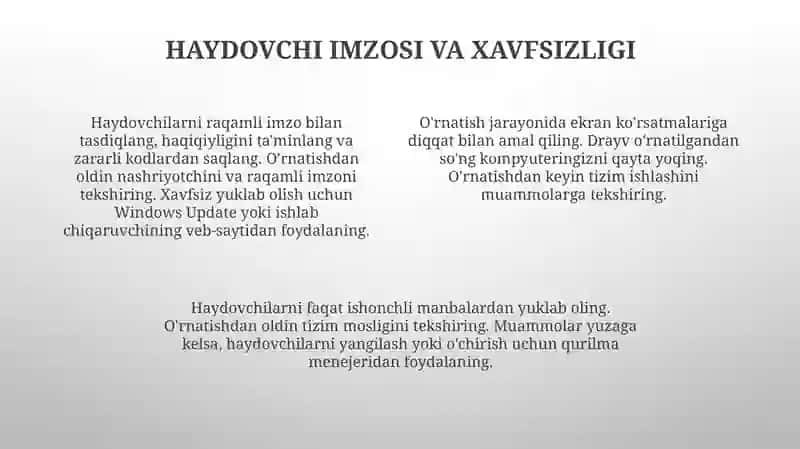 Drayverlarni kompyuterga qanday oʻrnatadi 4