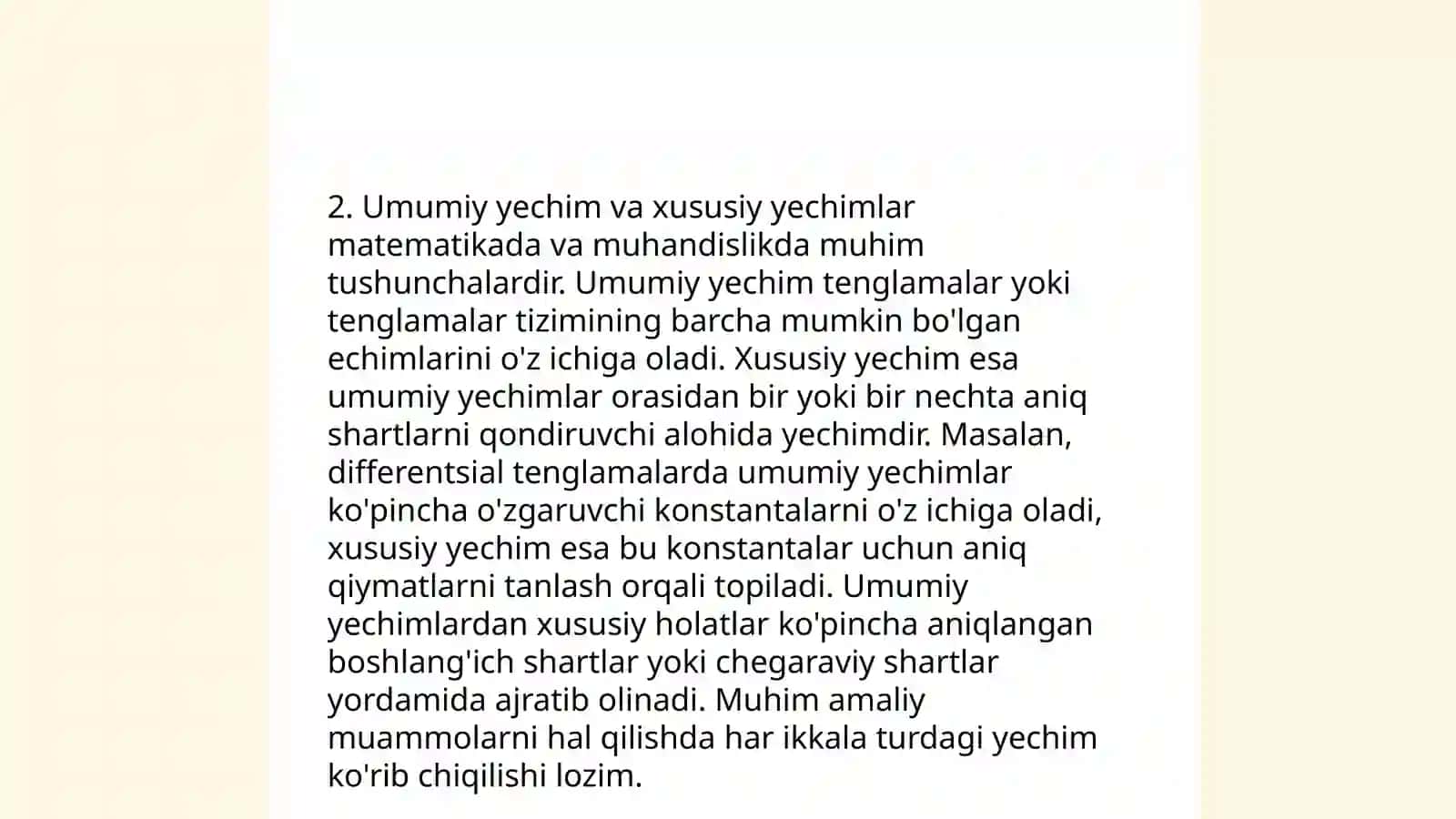 Chegarada buzuladigan yuqori tartibli oddiy differensial tenglama uchun chegaraviy masalalar 4