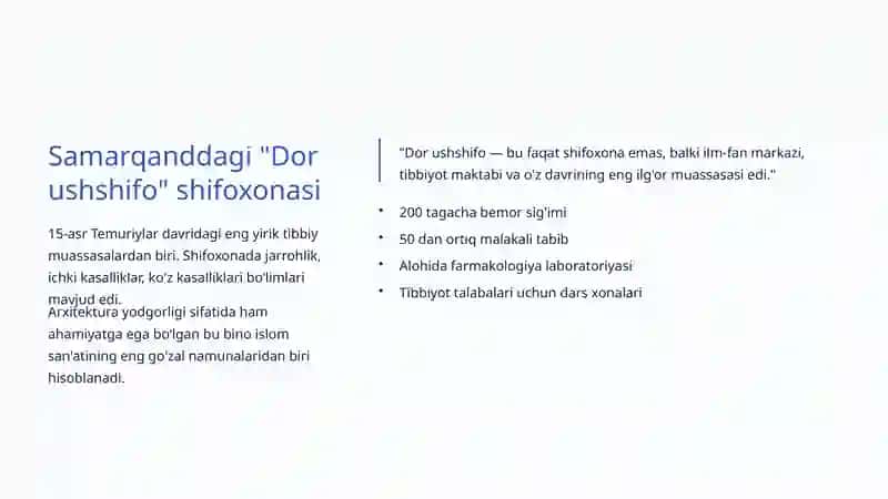 Oʻzbekiston Sogʻliqni Saqlash Tizimi Rivoji: Tarixdan Kelajakgacha 4