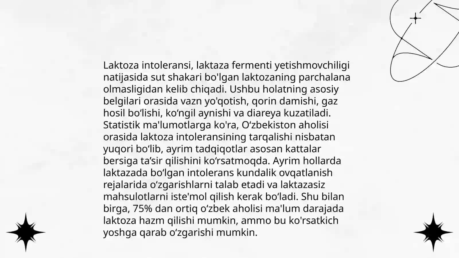 Bolalarda birlamchi va ikkilamchi laktaza yetishmovchiligi 4