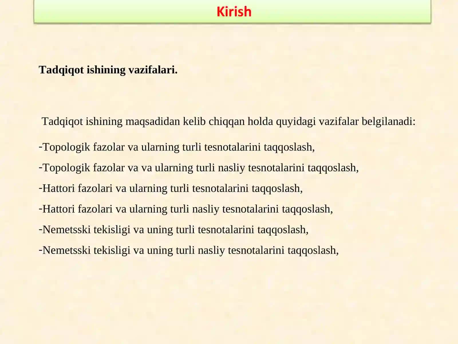 TOPOLOGIK FAZOLARNING TESNOTA TIPIDAGI XOSSALARI 4